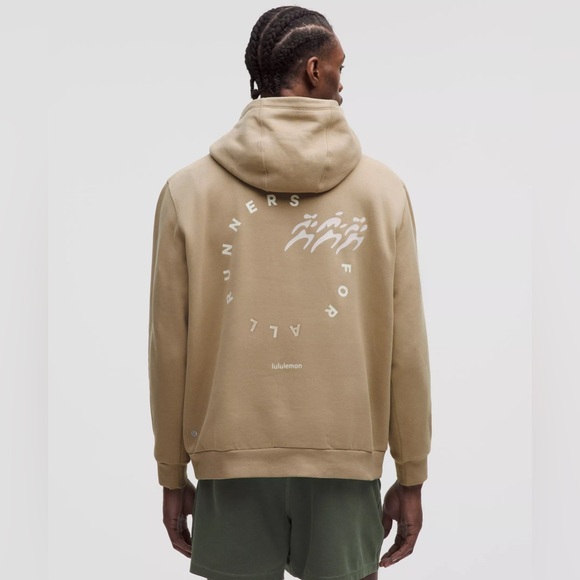 Lululemon Steady State Pullover Hoodie Run Graphic -  Sheer Oak Tan, Size S - Picture 5 of 8